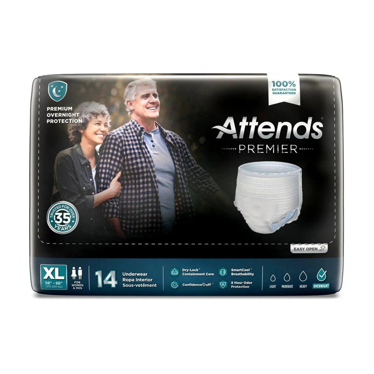 Attends® Premier Premium Overnight Protection Briefs