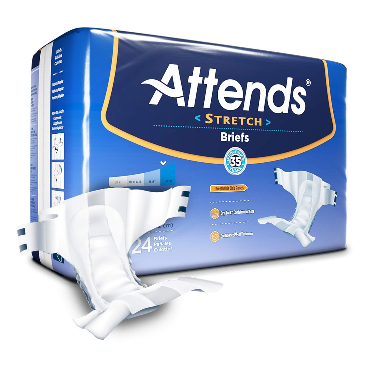 Attends® Stretch Briefs