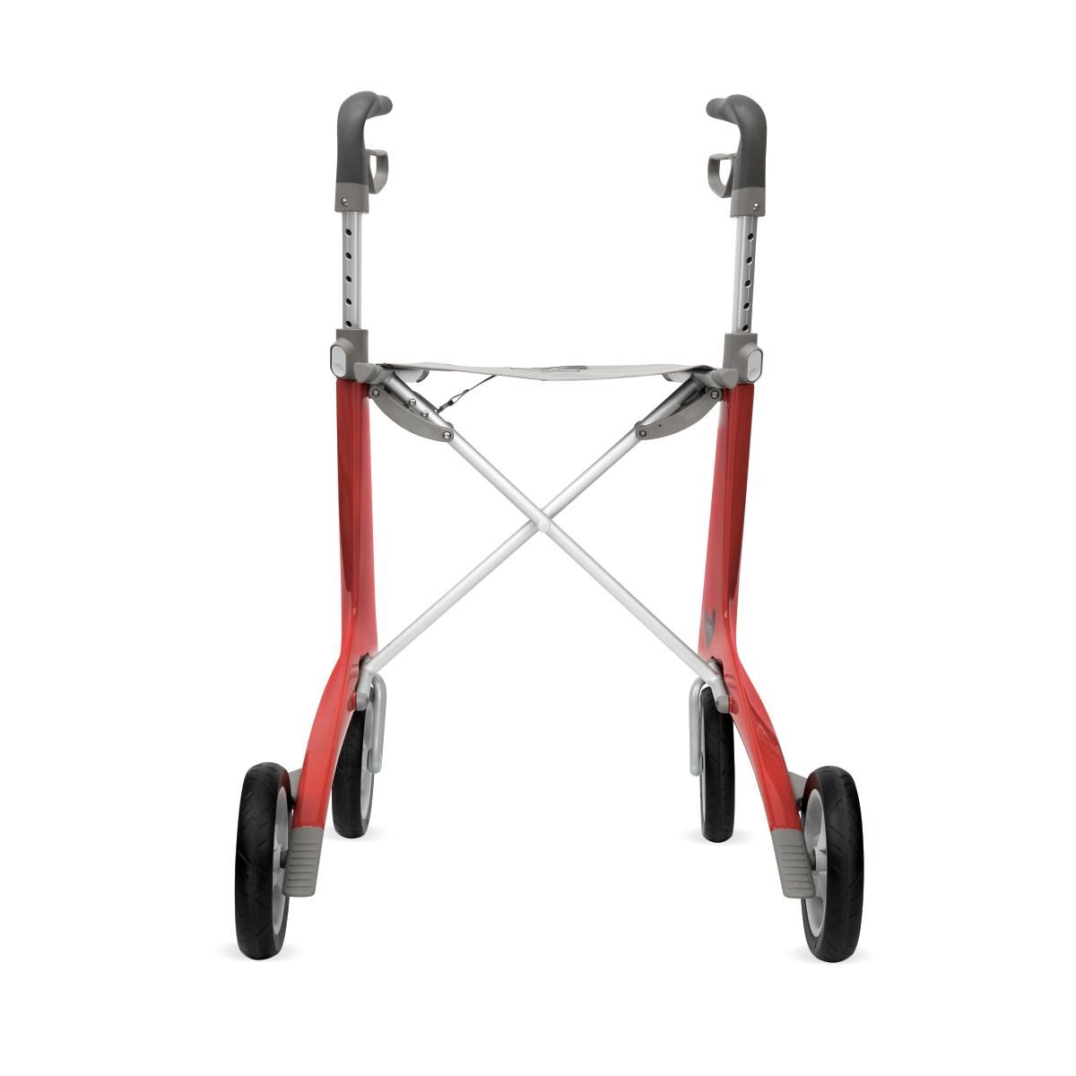 byACRE Carbon Fiber Rollator - Red, Medium