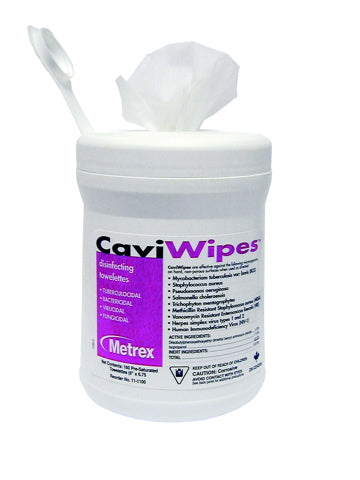 CaviWipes™ Surface Disinfectant Wipe; 6" x 7" (15 cm x 18 cm), 160/Canister