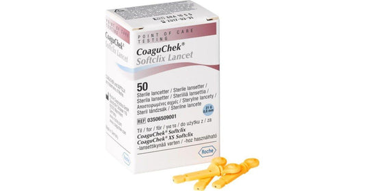 CoaguChek® Softclix Blood Lancet; 50, Yellow