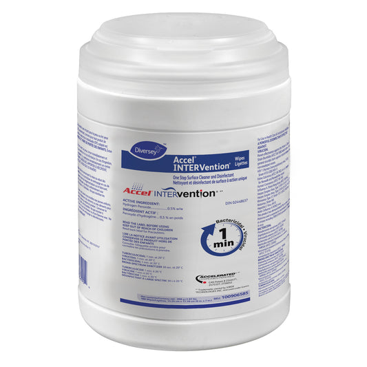 Accel Virox INTERVention™ Surface Disinfectant Wipe, 1 Minute; 6" x 7" (15 cm x18 cm), 160/Canister