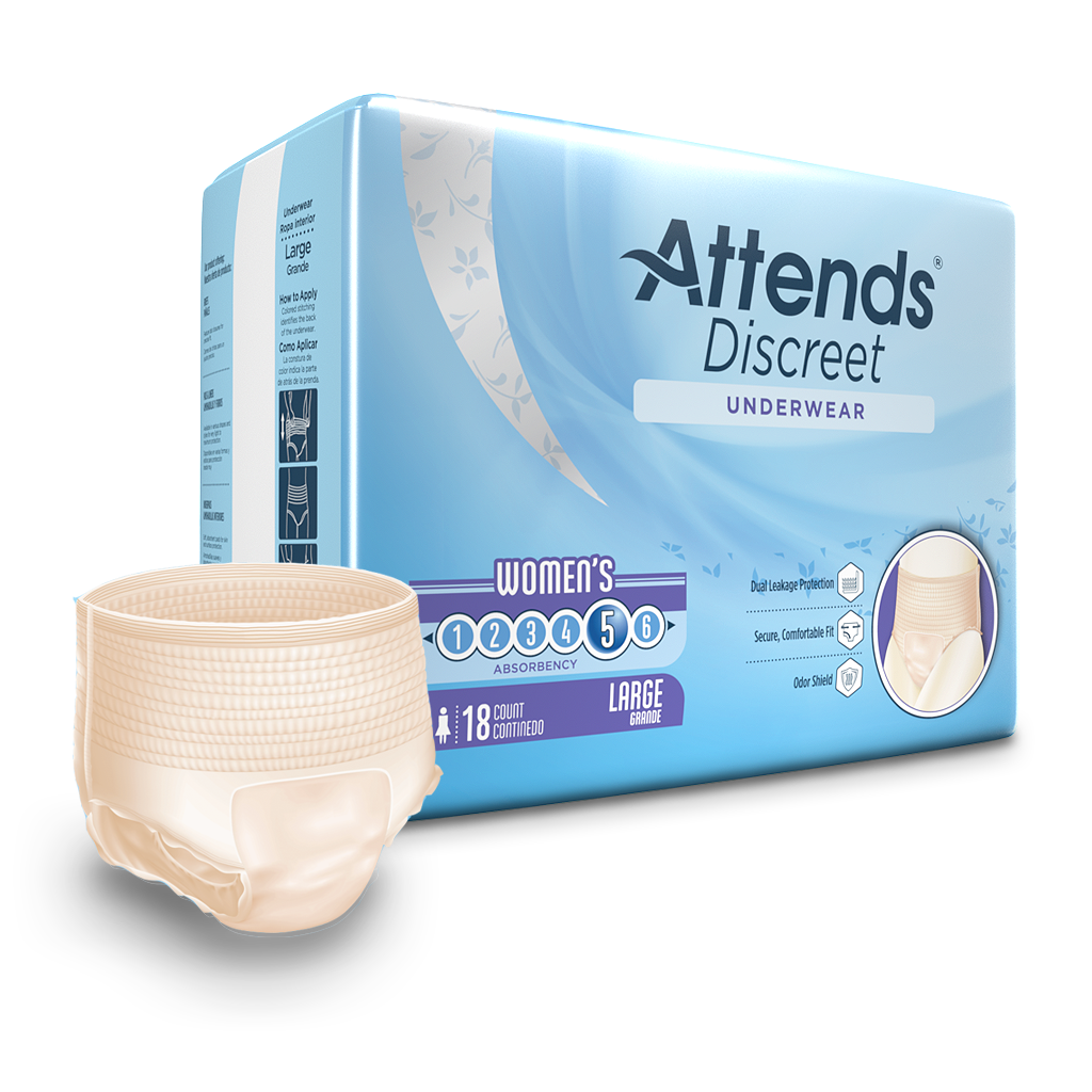 Attends® Discreet Women's Incontinence Underwear