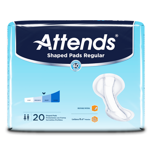 Attends® Shaped Pads Plus