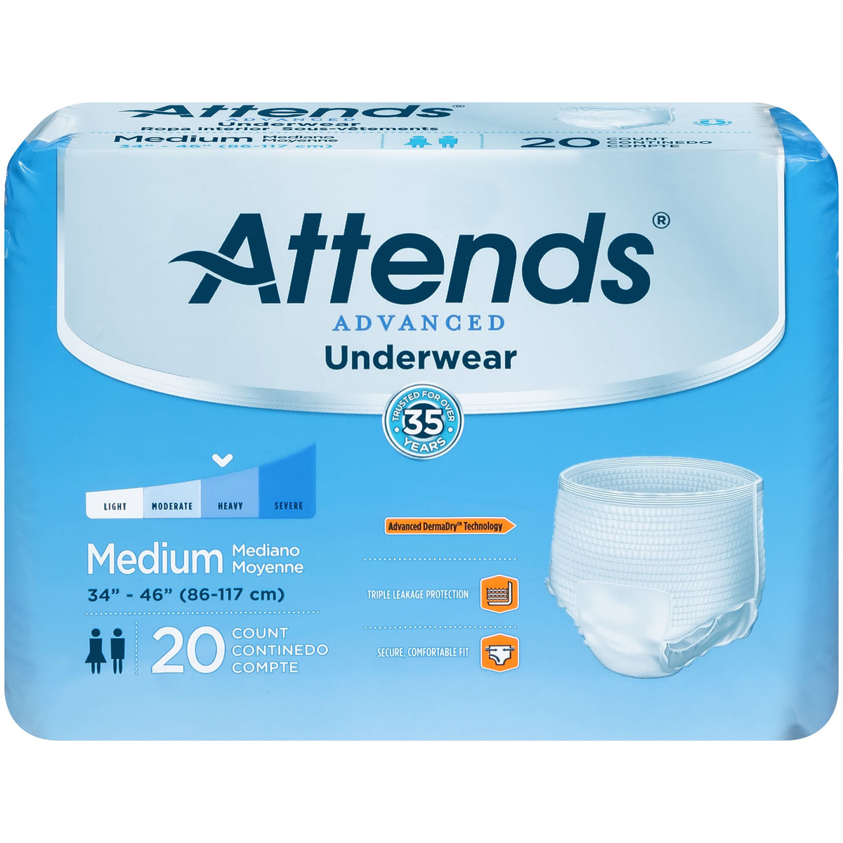 Attends® Ultimate-Absorbency Incontinence Underwear