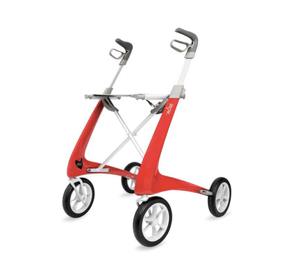 byACRE Carbon Fiber Rollator - Red, Medium