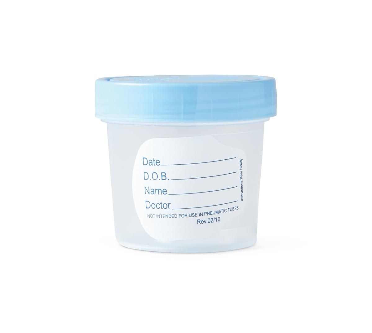 Medline General-Use Specimen Container; 4 oz., with Sterile Fluid Pathway