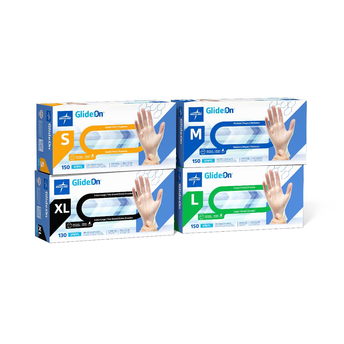 Glide-On® Vinyl Glove, Clear