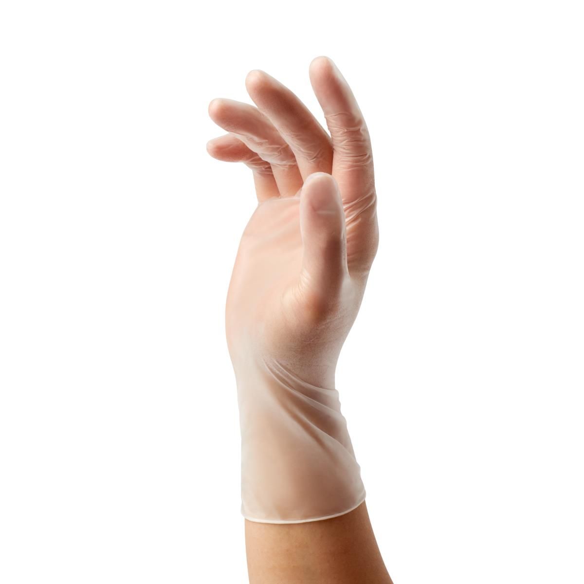 Glide-On® Vinyl Glove, Clear