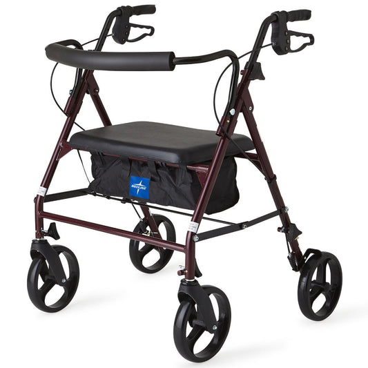 Medline Heavy-Duty Bariatric Rollator - Steel