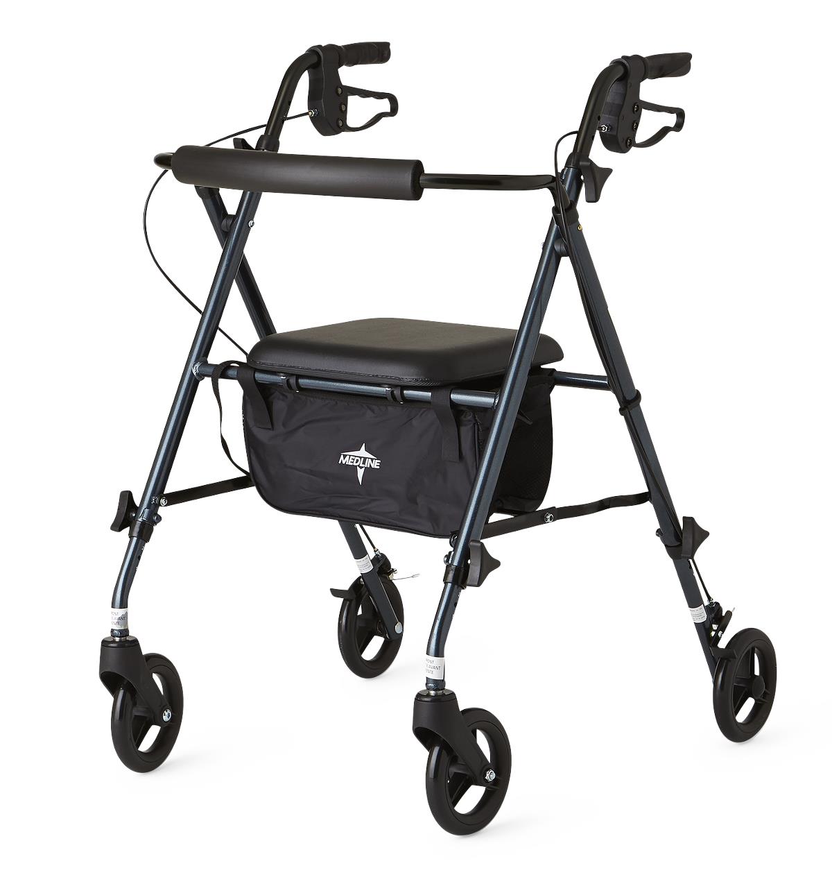 Medline Aluminum Superlight Rollator - Smokey Blue
