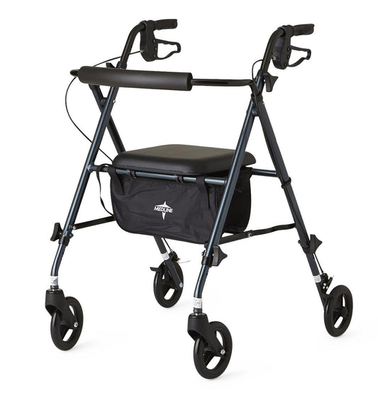 Medline Aluminum Superlight Rollator - Smokey Blue