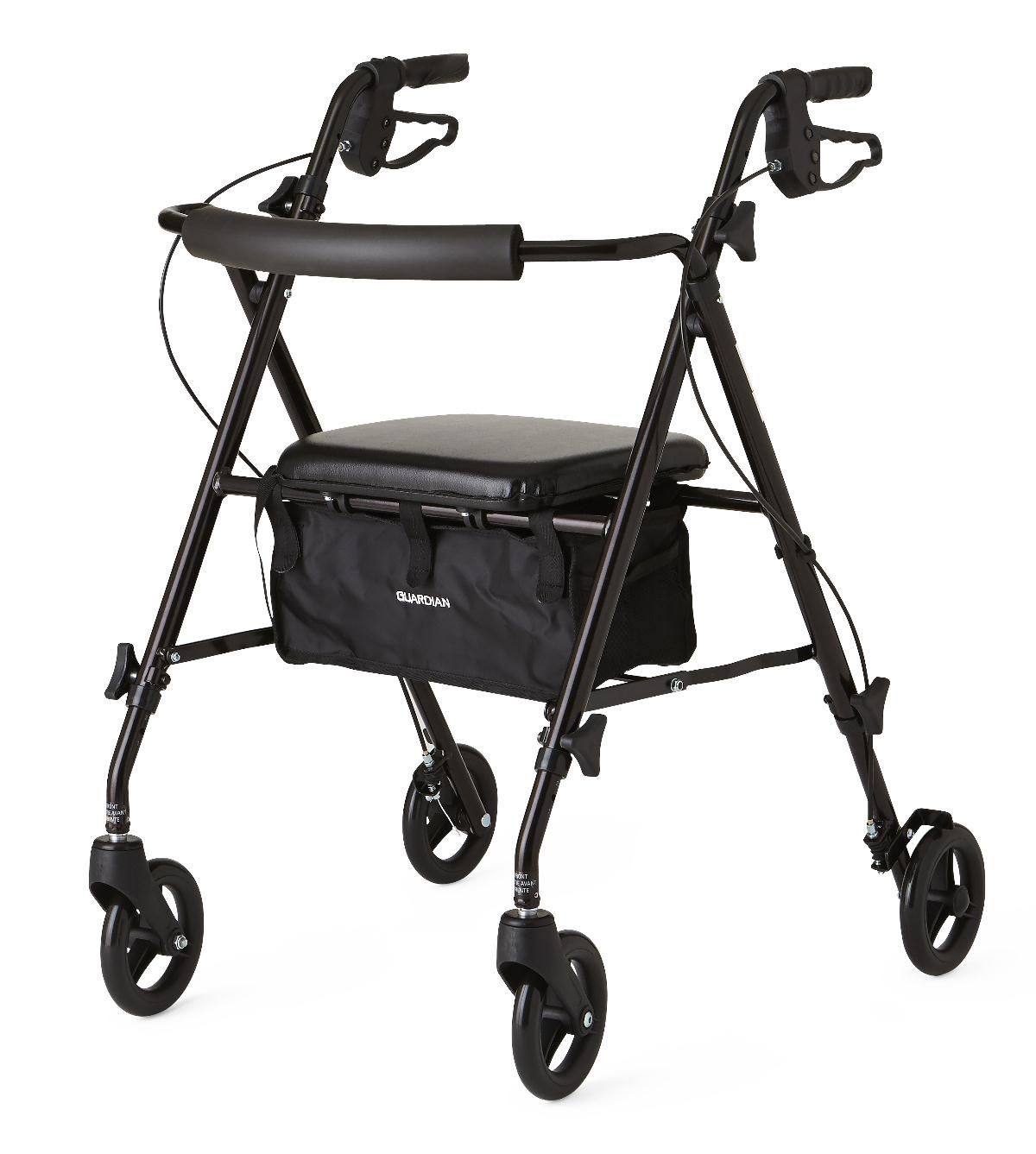 Medline Aluminum Superlight Rollator - Black