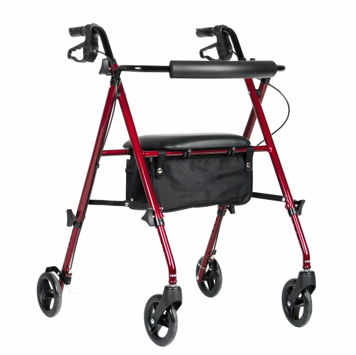 Medline Aluminum Superlight Rollator - Red
