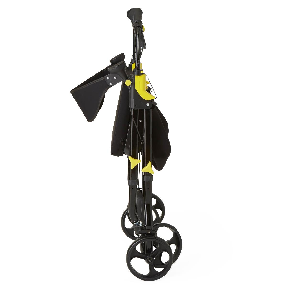 Medline Premium Empower Rollator - Black, 8" Wheels