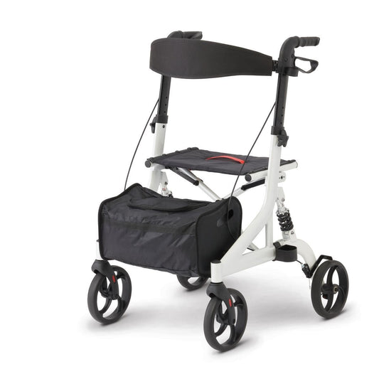 Medline European-Style Aluminum Rollator - Navy Blue