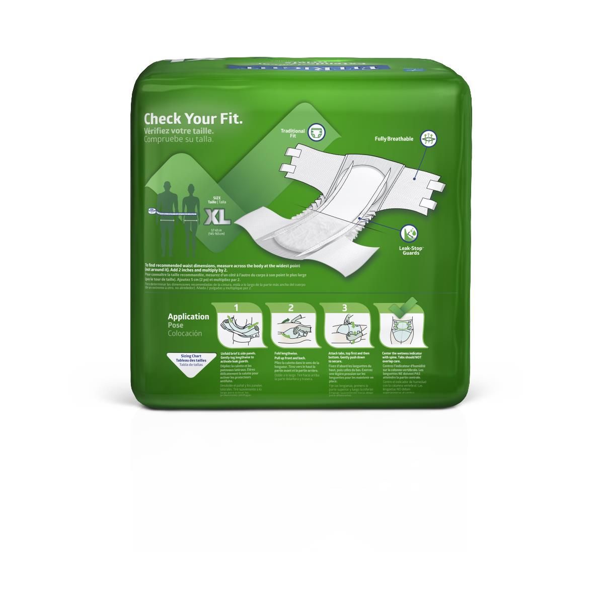 Medline Extended-Wear High-Capacity Adult Incontinence Brief