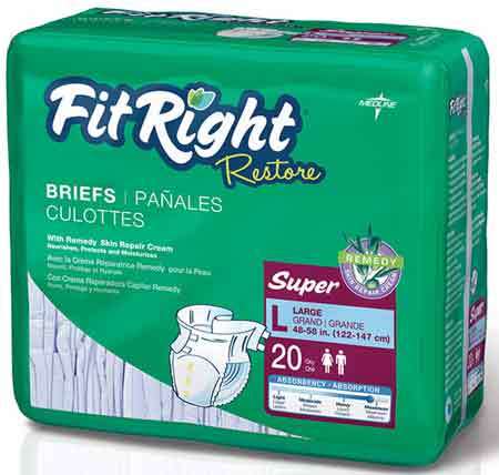 Medline FitRight Restore Super Incontinence Brief