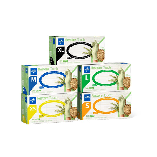 Restore® Touch™ Nitrile Glove with Oatmeal, Green