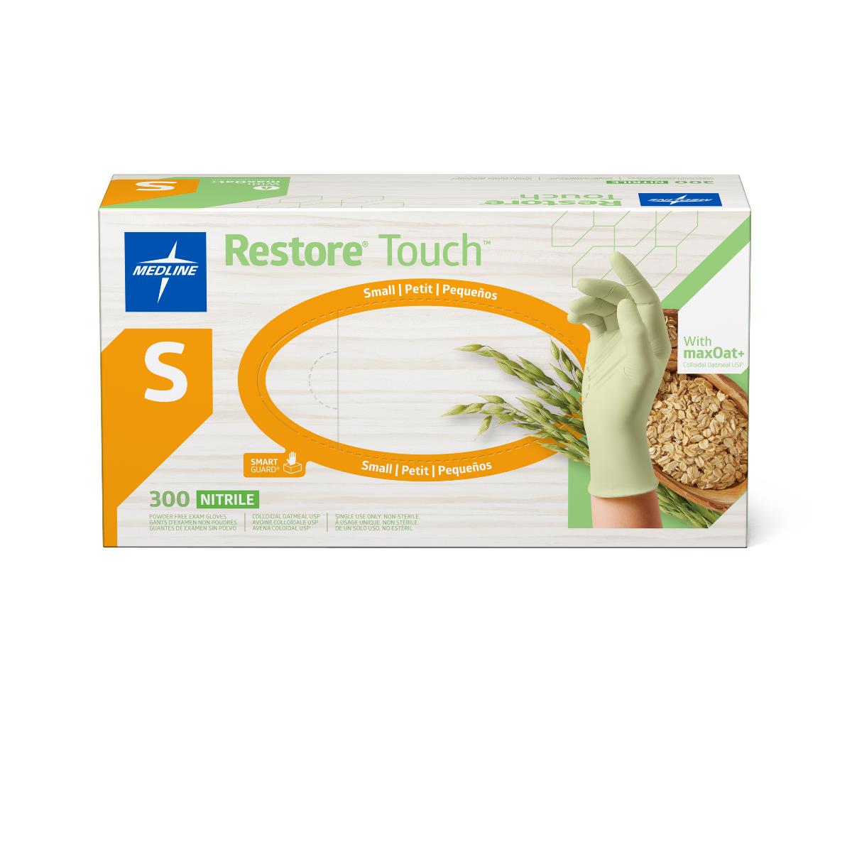 Restore® Touch™ Nitrile Glove with Oatmeal, Green