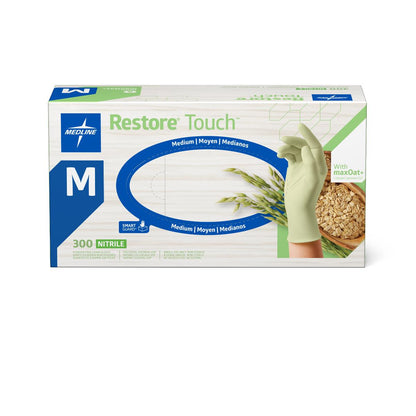 Restore® Touch™ Nitrile Glove with Oatmeal, Green