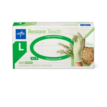 Restore® Touch™ Nitrile Glove with Oatmeal, Green