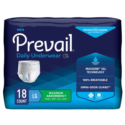 Prevail® Maximum-Absorbency Incontinence Underwear for Men