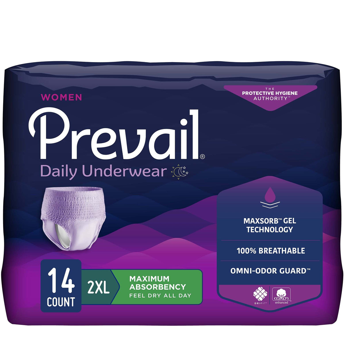 Prevail® Maximum-Absorbency Incontinence Underwear for Women