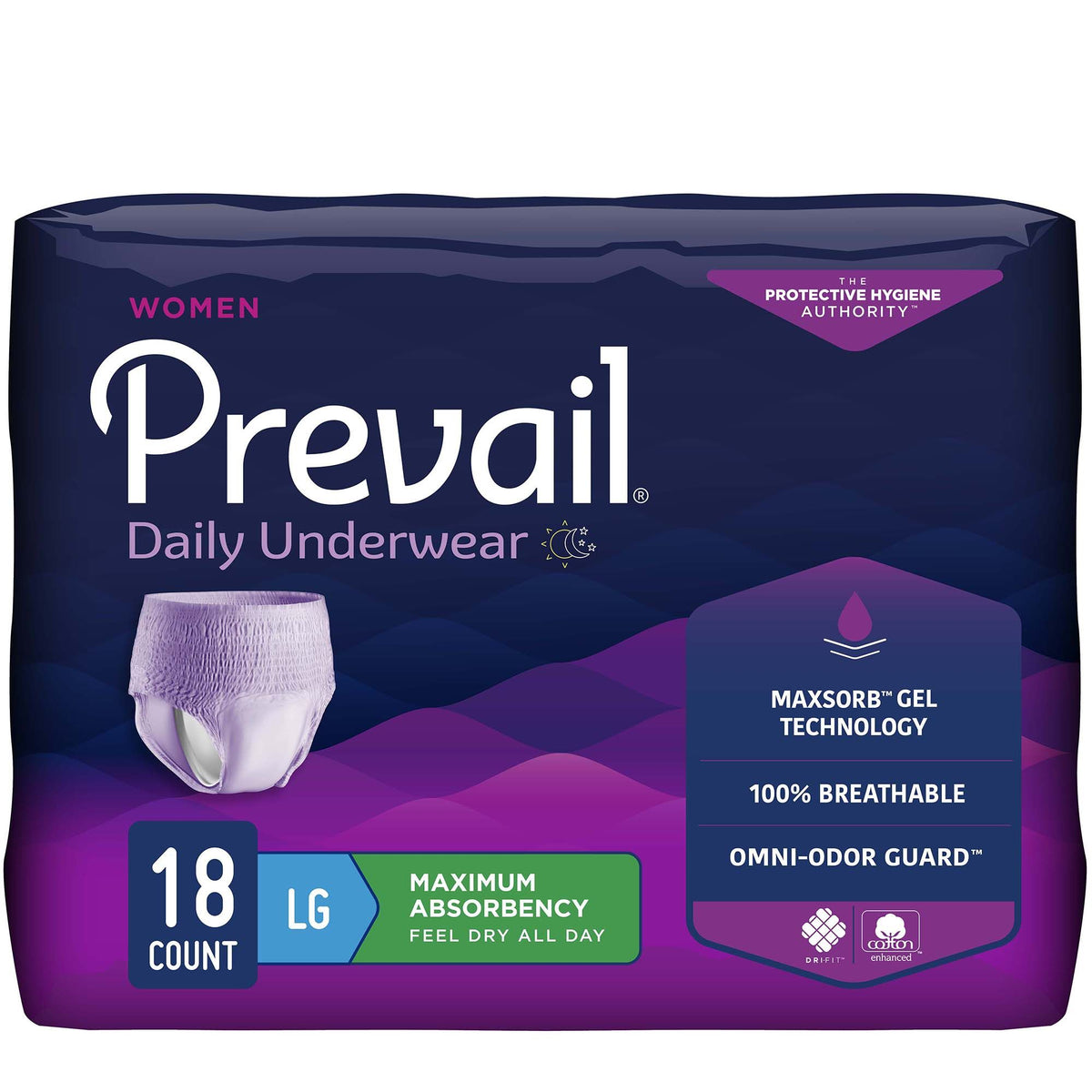 Prevail® Maximum-Absorbency Incontinence Underwear for Women