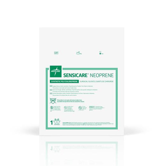 SensiCare® Sterile Neoprene Surgical Glove, Brown