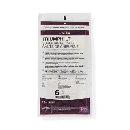 Triumph® LT Sterile Latex Surgical Glove, Beige