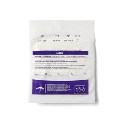 Medline Sterile Latex Exam Glove, Beige