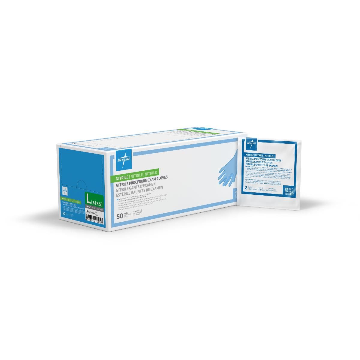 Sterile Nitrile Exam Glove, Extended Cuff