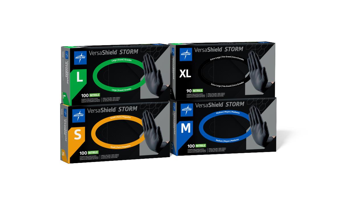 VersaShield® Storm Nitrile Glove, Black