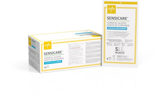 SensiCare® PI Sterile Polyisoprene Surgical Glove with Aloe, White