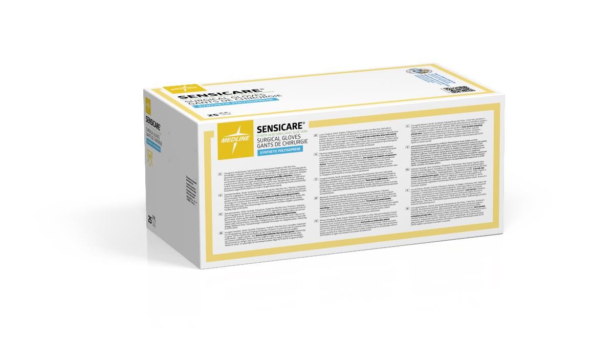 SensiCare® PI Sterile Polyisoprene Surgical Glove with Aloe, White