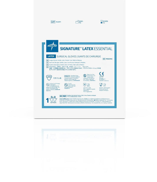 Signature™ Essential Sterile Latex Surgical Glove, White