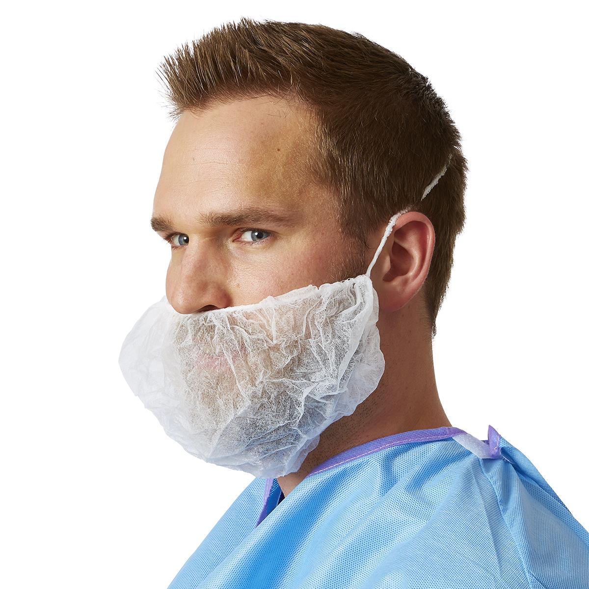 Medline Beard Cover with Elastic Earloops